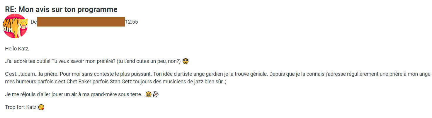 témoignage du programme anti-panne