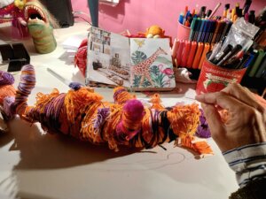 Kate Van Belgium en pleine creation